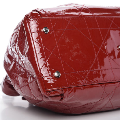 Christian Dior Patent Cannage Medium Le Trente Tote Red 6 of 10