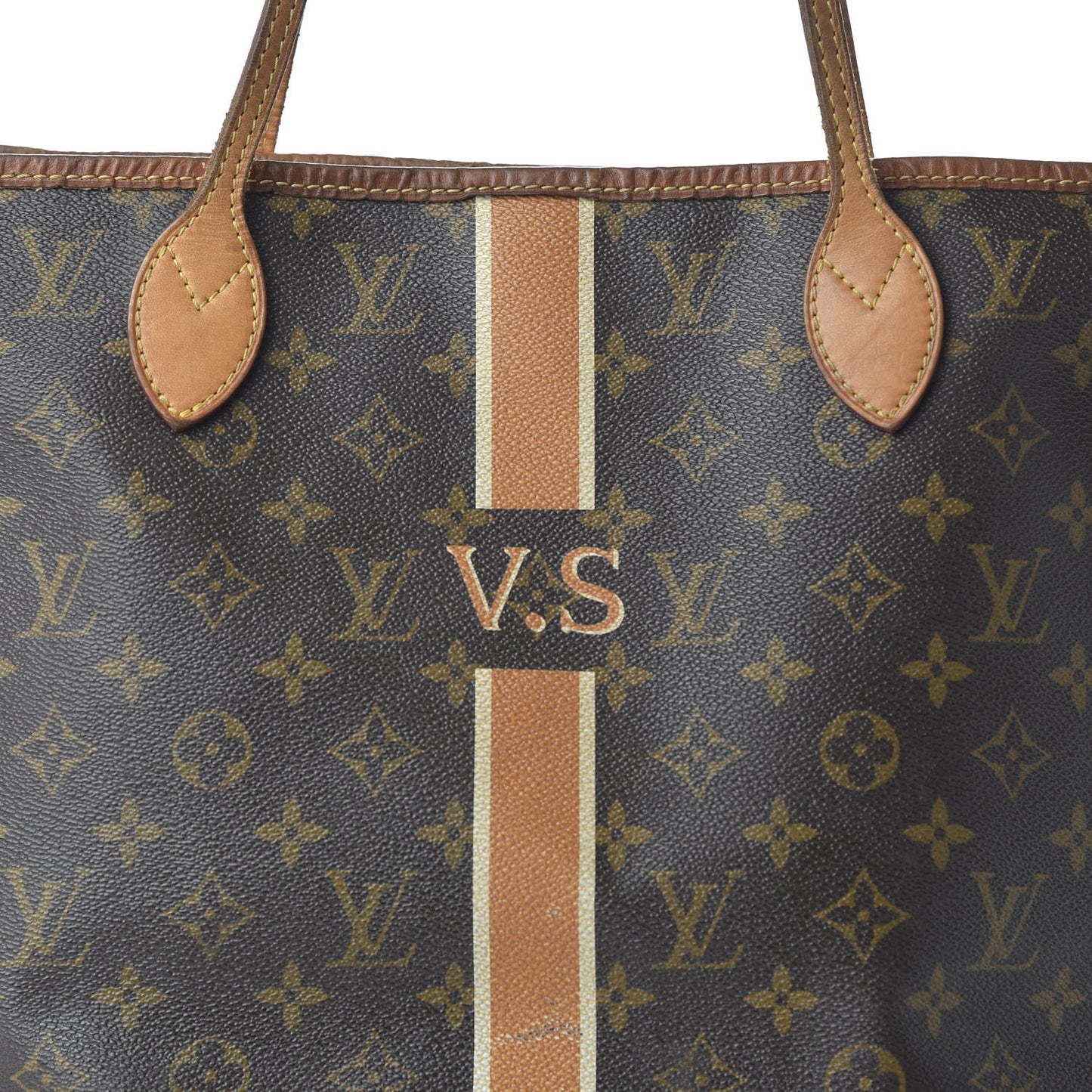 Monogram My LV Heritage Neverfull MM Orange and Ivory