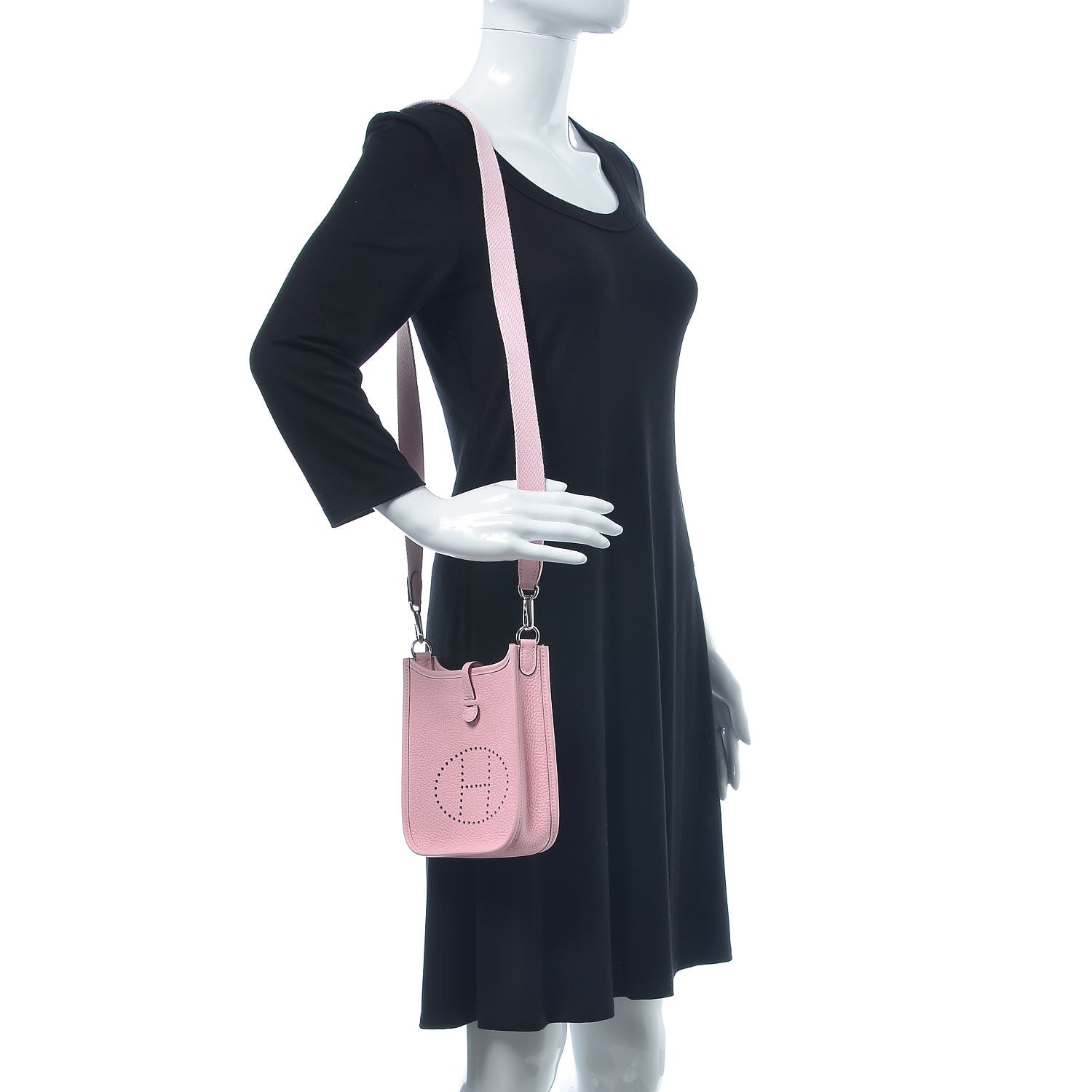 Hermes Taurillon Clemence Evelyne TPM Rose Sakura 1 of 8