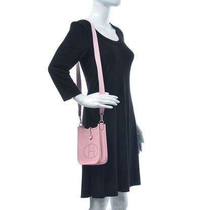 Hermes Taurillon Clemence Evelyne TPM Rose Sakura 1 of 8