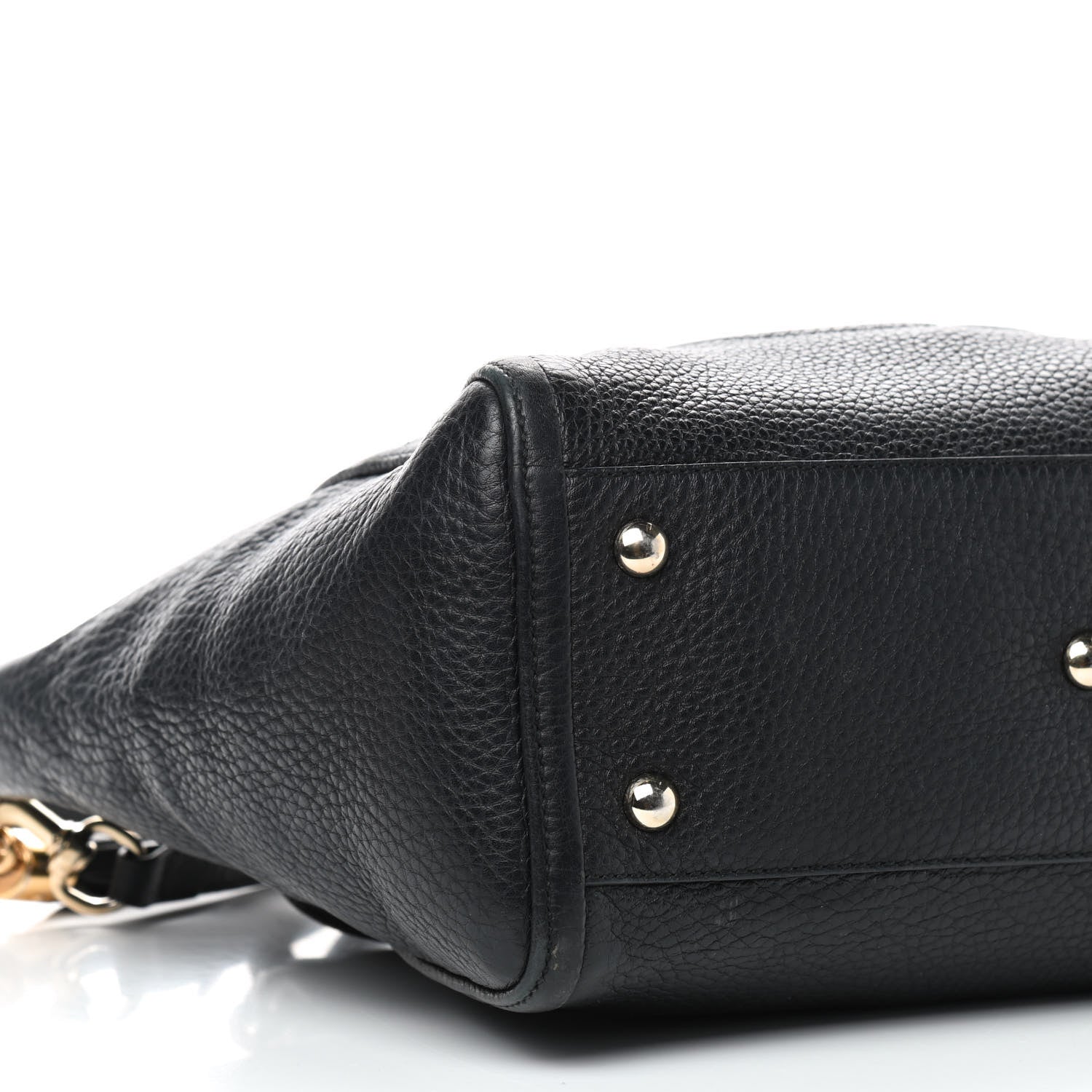 Gucci Pebbled Calfskin Small Soho Top Handle Bag Black 13 of 14