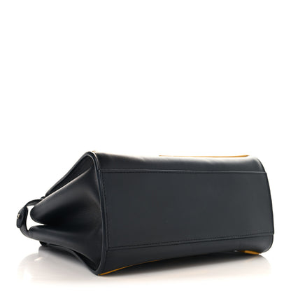 Fendi Nappa FF Mini Peekaboo Iconic Satchel Black Sunflower 4 of 11