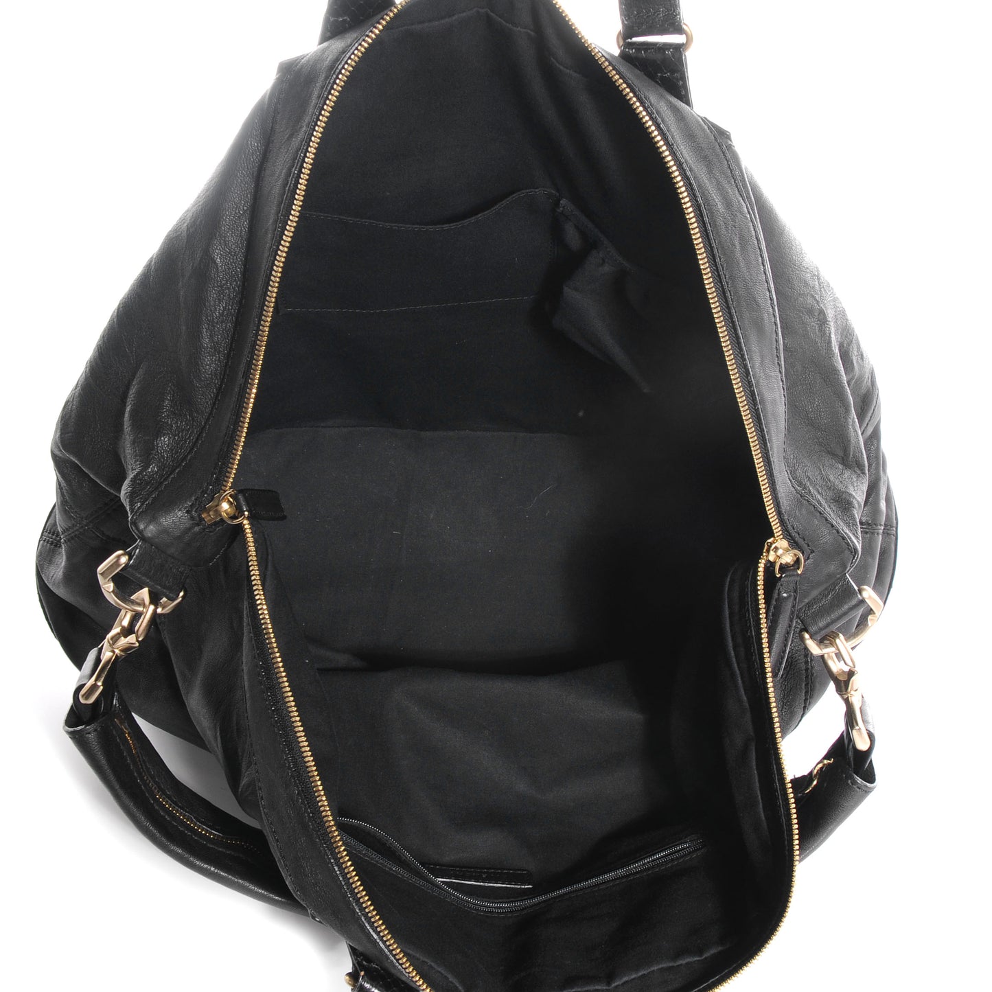 Calfskin Python Trim Large Nightingale Black