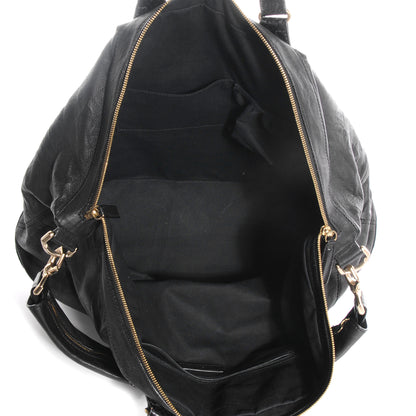 Givenchy Calfskin Python Trim Large Nightingale Black 5 of 8