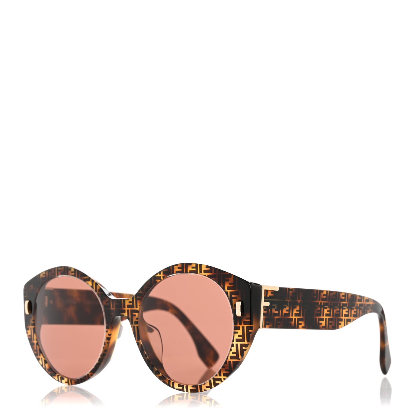 Acetate Fendi Roma Cat Eye Sunglasses FF 0435/S Havana