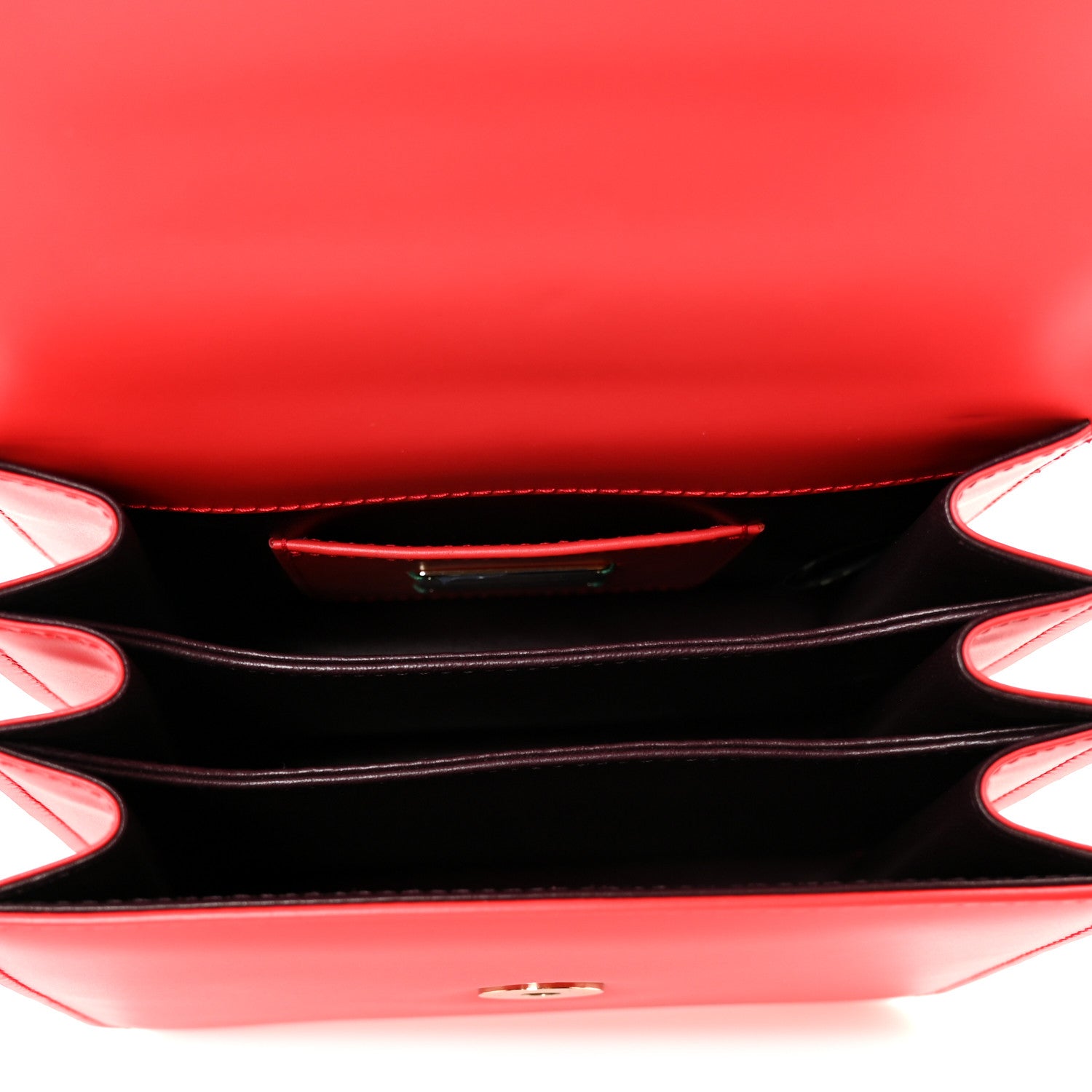 Bulgari Calfskin Galuchat Serpenti Forever Crossbody Red 6 of 12