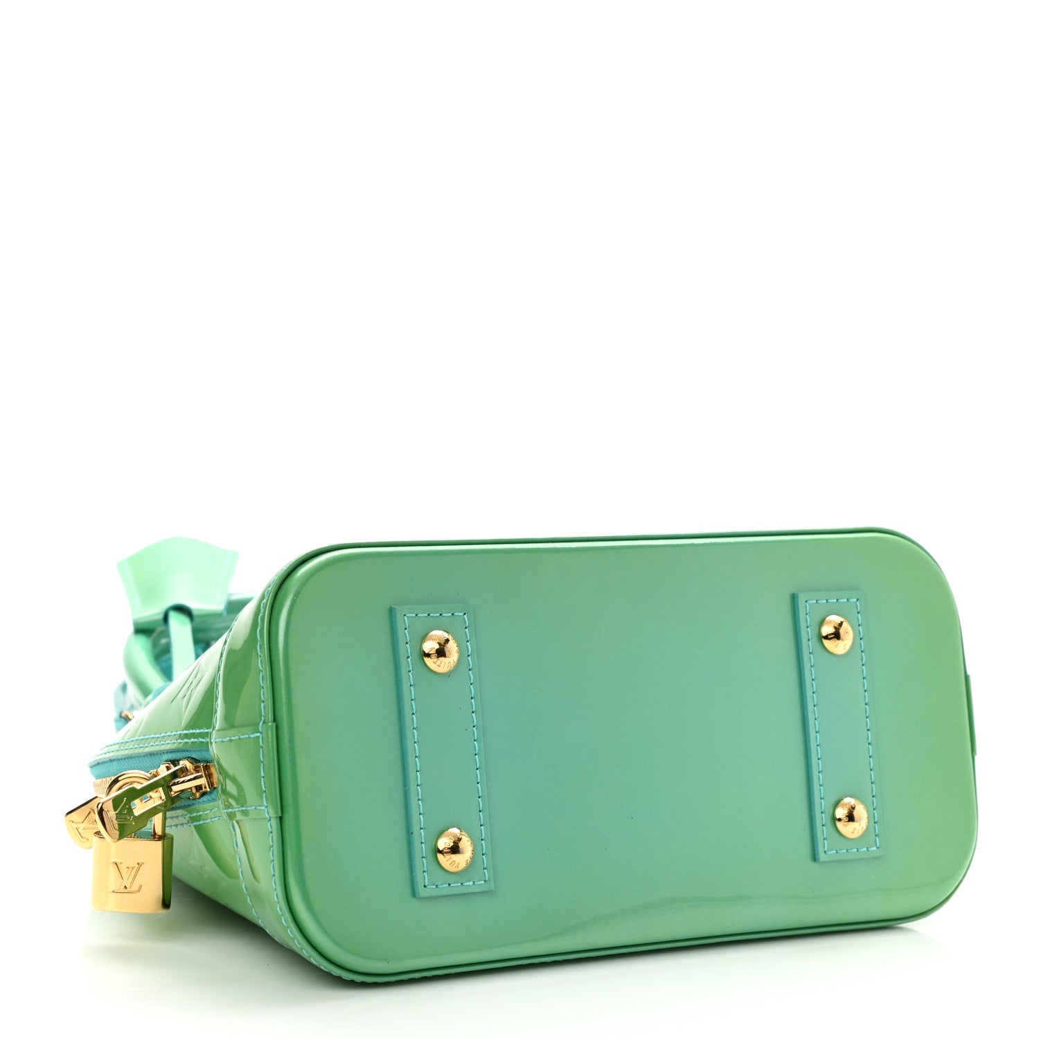 Louis Vuitton Vernis Alma BB Blue Lagon 3 of 8