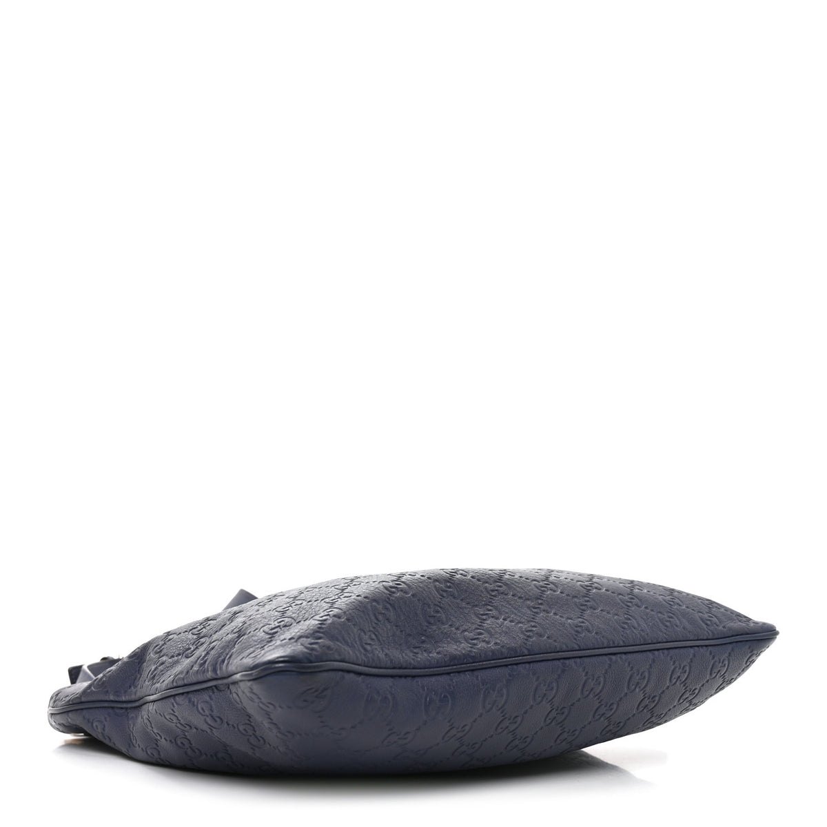 Guccissima Medium Flat Messenger Bag Navy