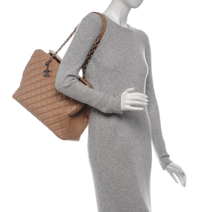 Chanel Caviar Quilted Large City Shopping Tote Beige 2 of 7