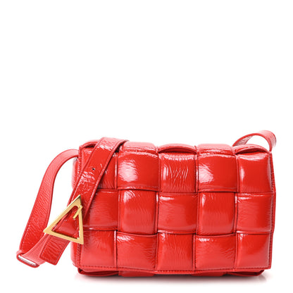 Bottega Veneta Textured Deerskin Maxi Intrecciato Padded Cassette Crossbody Bag Chili 1 of 10