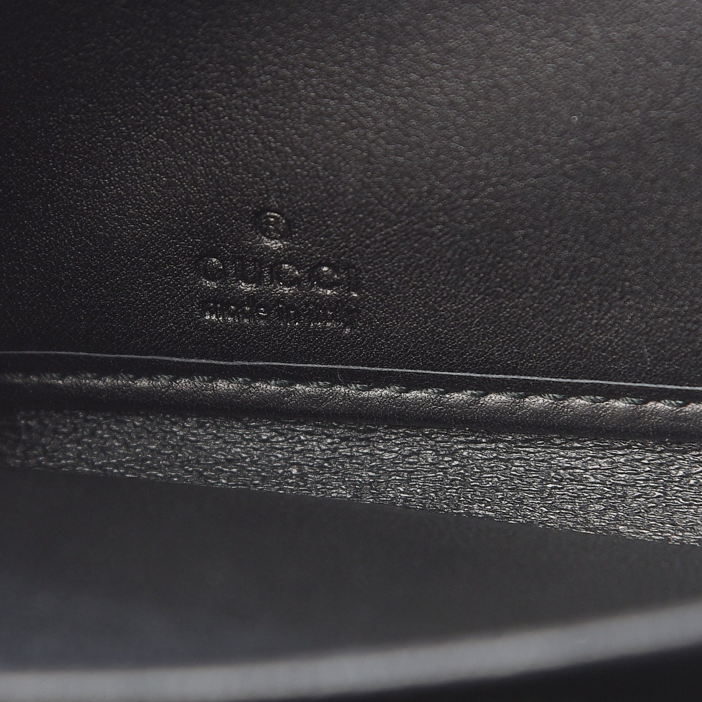 Guccissima Sukey Zip Around Wallet Black
