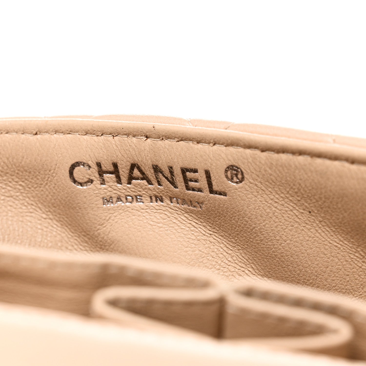 Chanel Lambskin Quilted East West Flap Beige 6 of 11