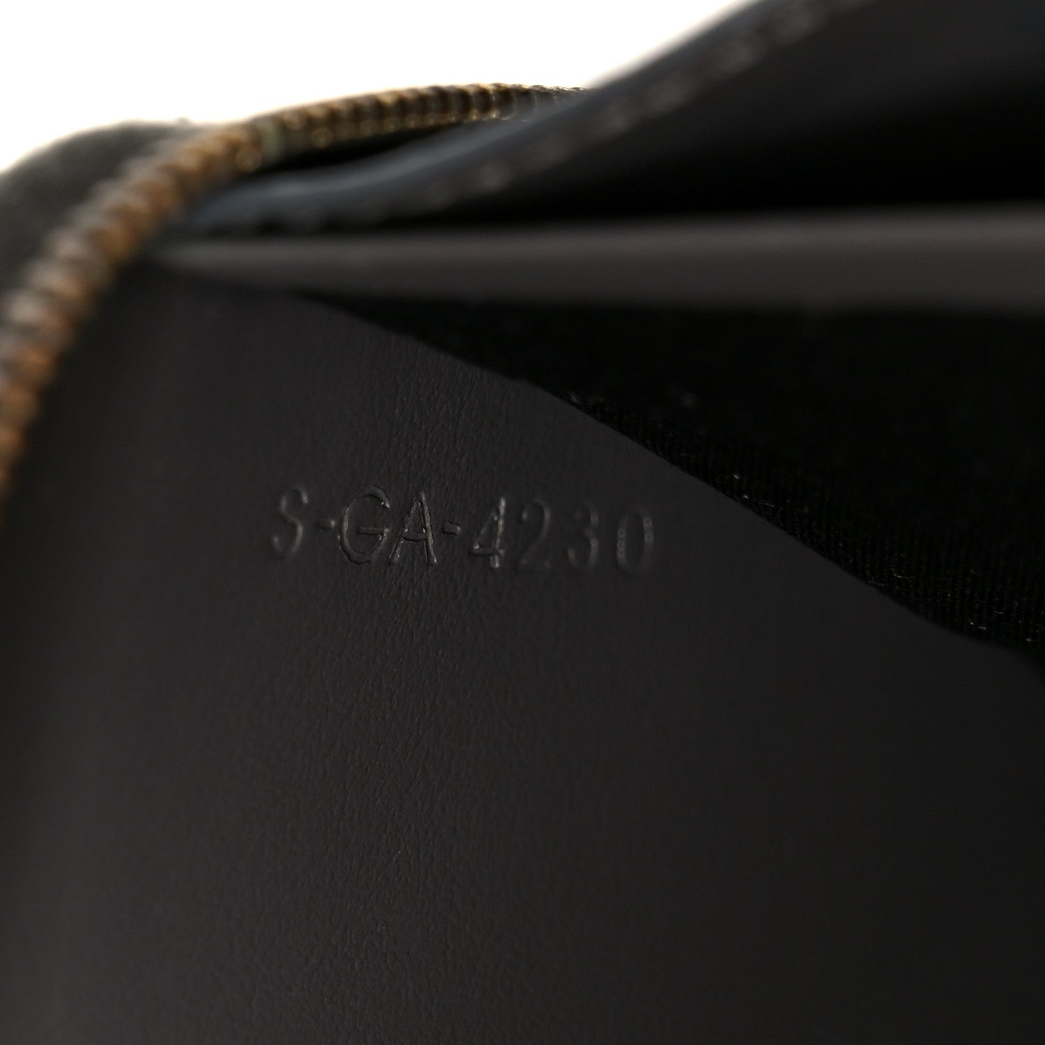 Celine Drummed Calfskin Large Zip Around Multifunction Wallet Grey 6 of 7