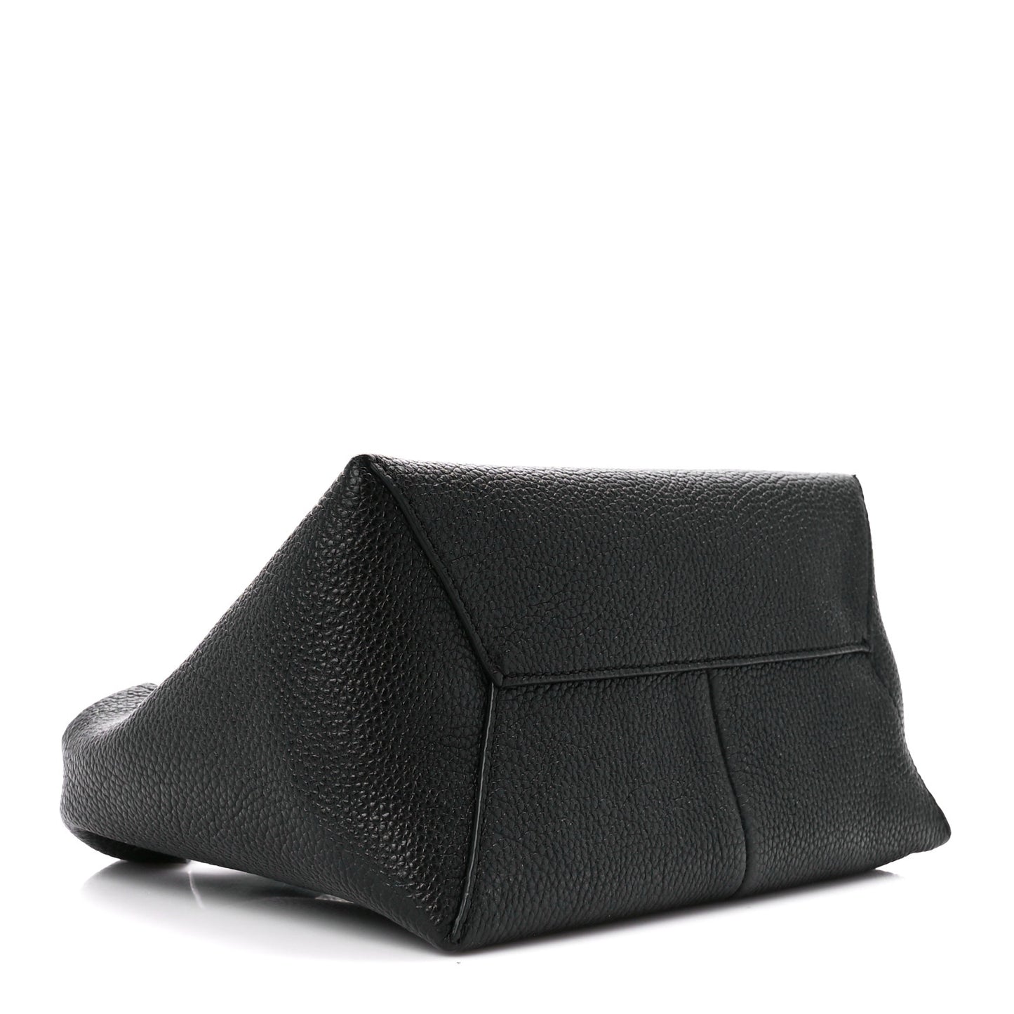 Grained Calfskin Mini The Sack Bag Black
