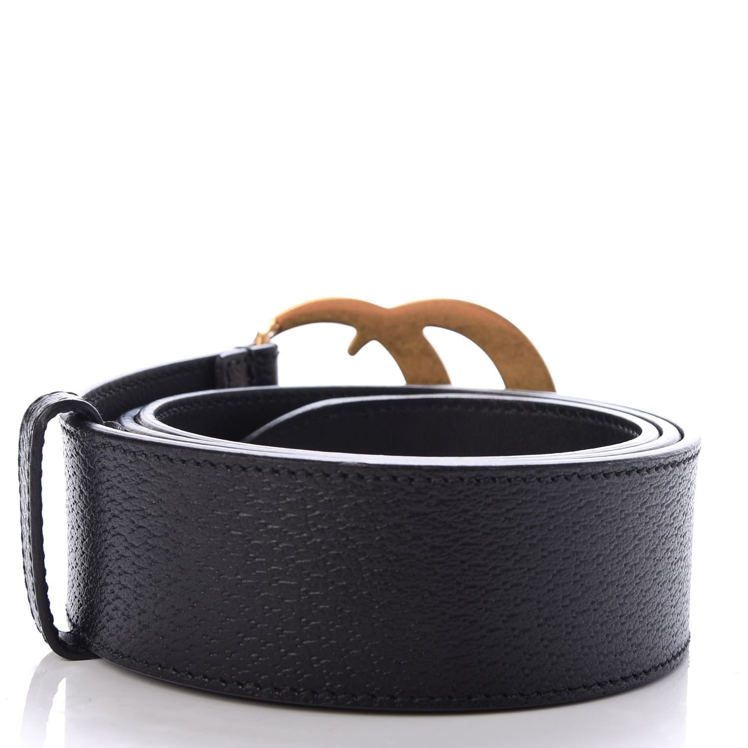 Gucci Textured Calfskin Double G 40mm Belt 85 34 Black 2 of 4