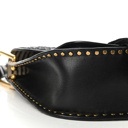 Chloe Calfskin Braided Medium Hudson Shoulder Bag Black 8 of 11