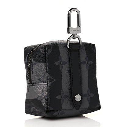 Louis Vuitton Monogram Eclipse LV Made Squared Pouch Bag Charm 3 of 10