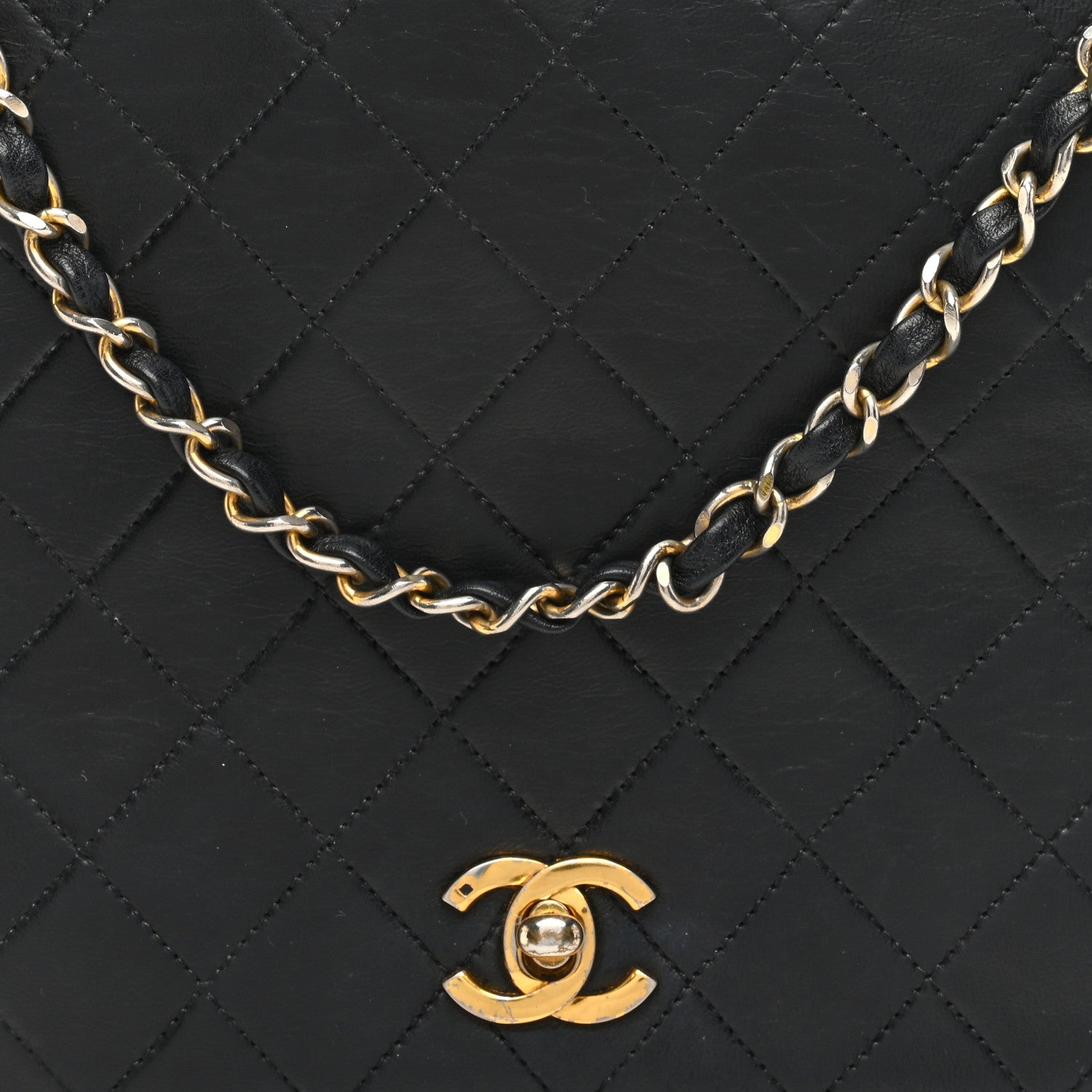 Chanel Lambskin Quilted Medium Double Pocket Flap Black 8 of 12