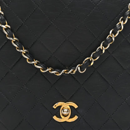 Chanel Lambskin Quilted Medium Double Pocket Flap Black 8 of 12