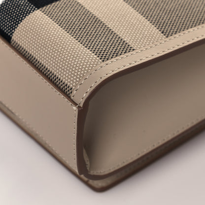 Burberry Smooth Calfskin Canvas Check Mini Pocket Bag Dusty Sand Soft Fawn 11 of 11
