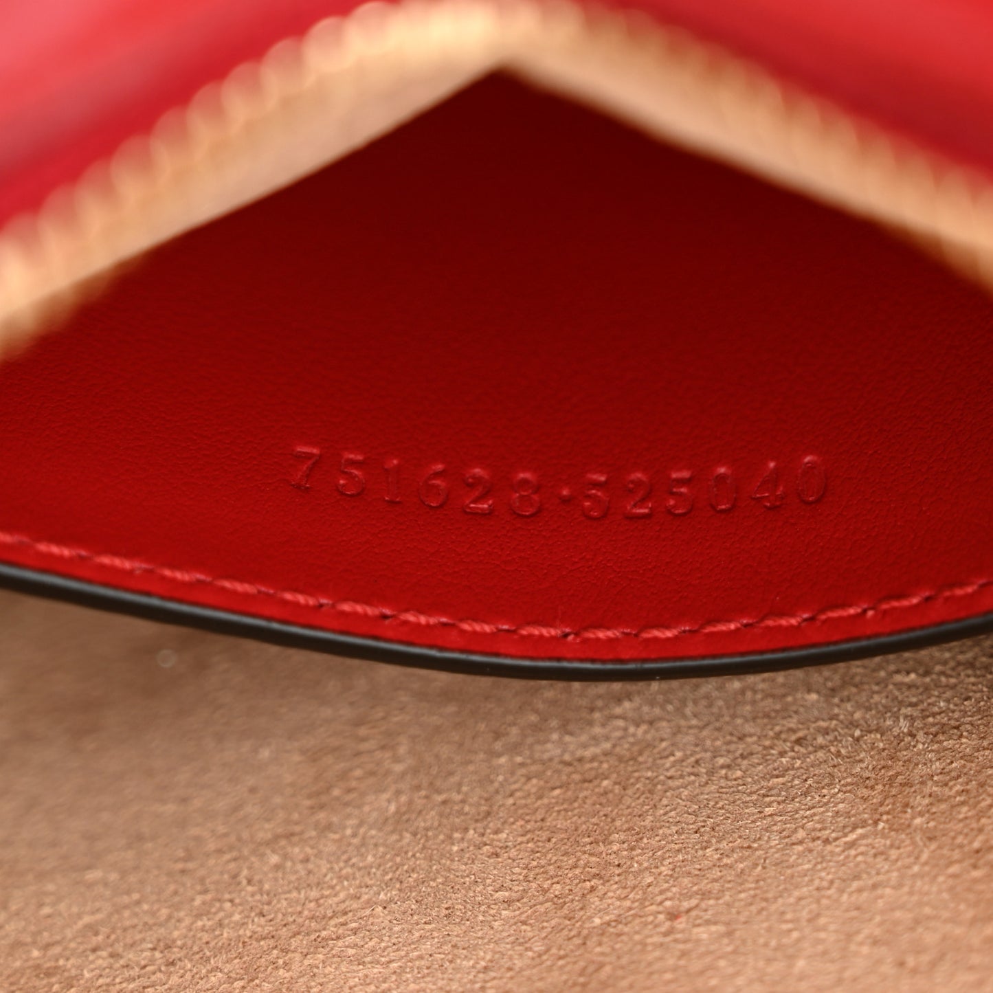 Calfskin Matelasse Diagonal Mini Interlocking G Heart Shoulder Bag Hibiscus Red