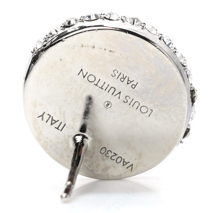 Louis Vuitton Crystal L To V Earrings Silver 4 of 4