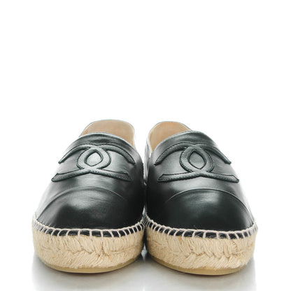 Chanel Lambskin CC Espadrilles 40 Black 2 of 10