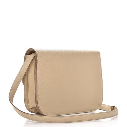 Celine Goatskin Medium Classic Box Flap Bag Dune 3 of 7