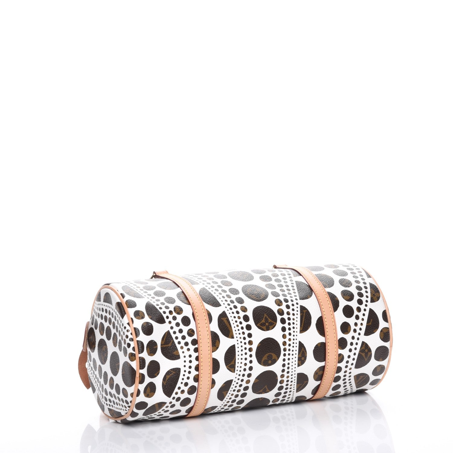 Louis Vuitton Monogram Kusama Pumpkin Dots Papillon 30 White 4 of 7