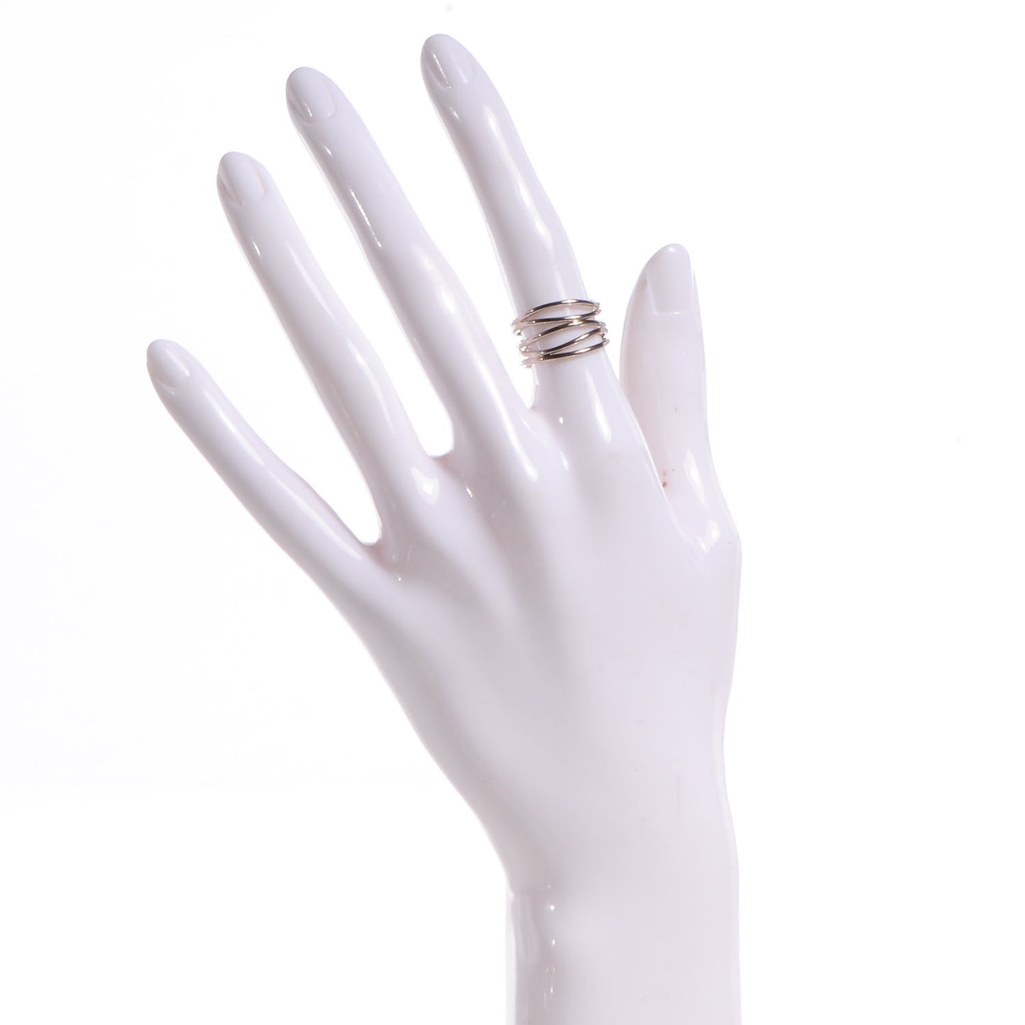 18K White Gold Elsa Peretti Wave Five Row Ring 5