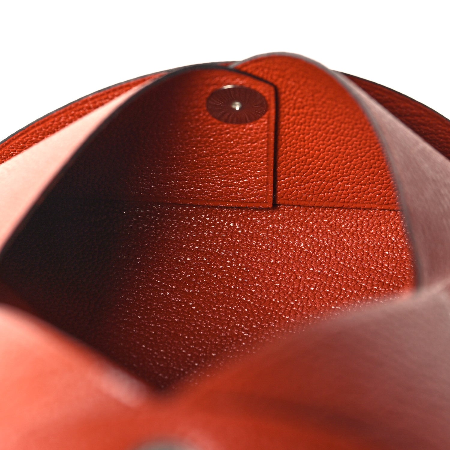 Hermes Chevre Mysore Calvi Card Case Cuivre 6 of 10