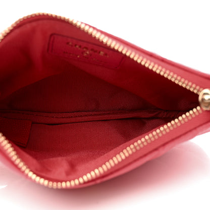 Chanel Caviar Quilted Small Cosmetic Case Dark Pink 5 of 8