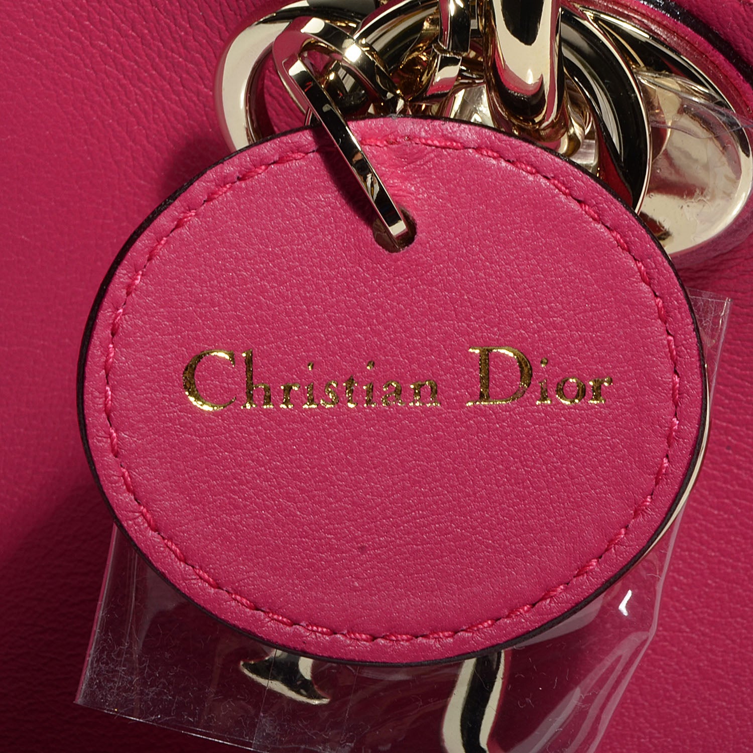 Christian Dior Calfskin Small Diorissimo Tote Fuchsia 11 of 11