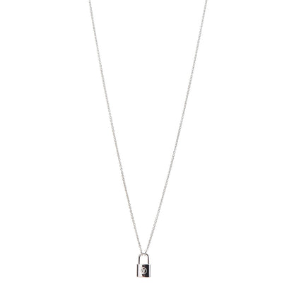 Louis Vuitton Sterling Silver Lockit Necklace 1 of 5