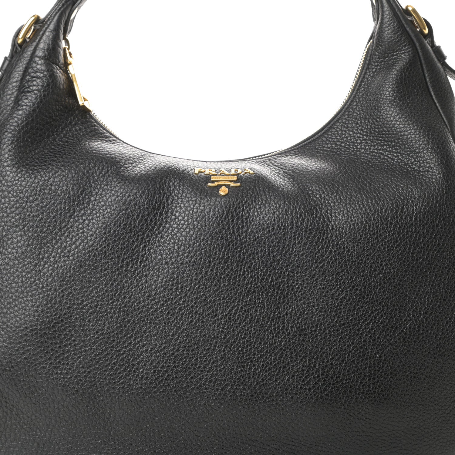 Prada Vitello Daino Hobo Black 9 of 11