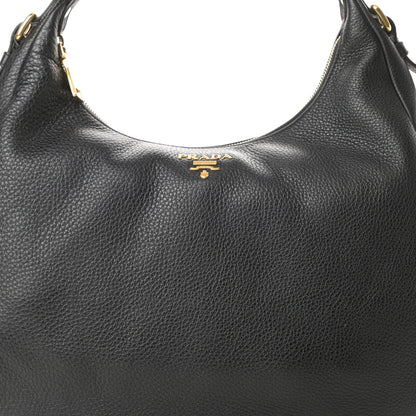 Prada Vitello Daino Hobo Black 9 of 11