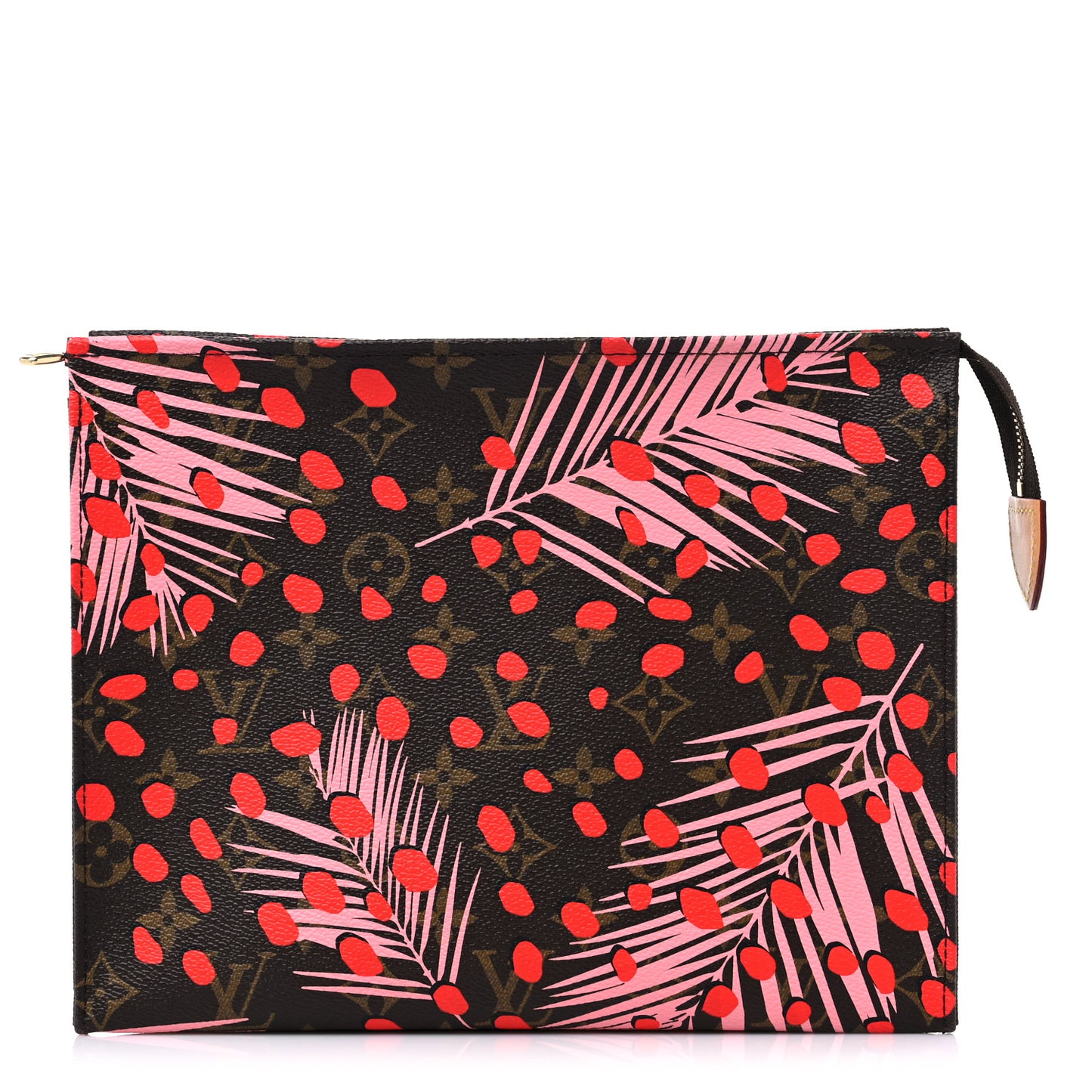 Monogram Jungle Dots Toiletry Pouch 26 Sugar Pink Poppy