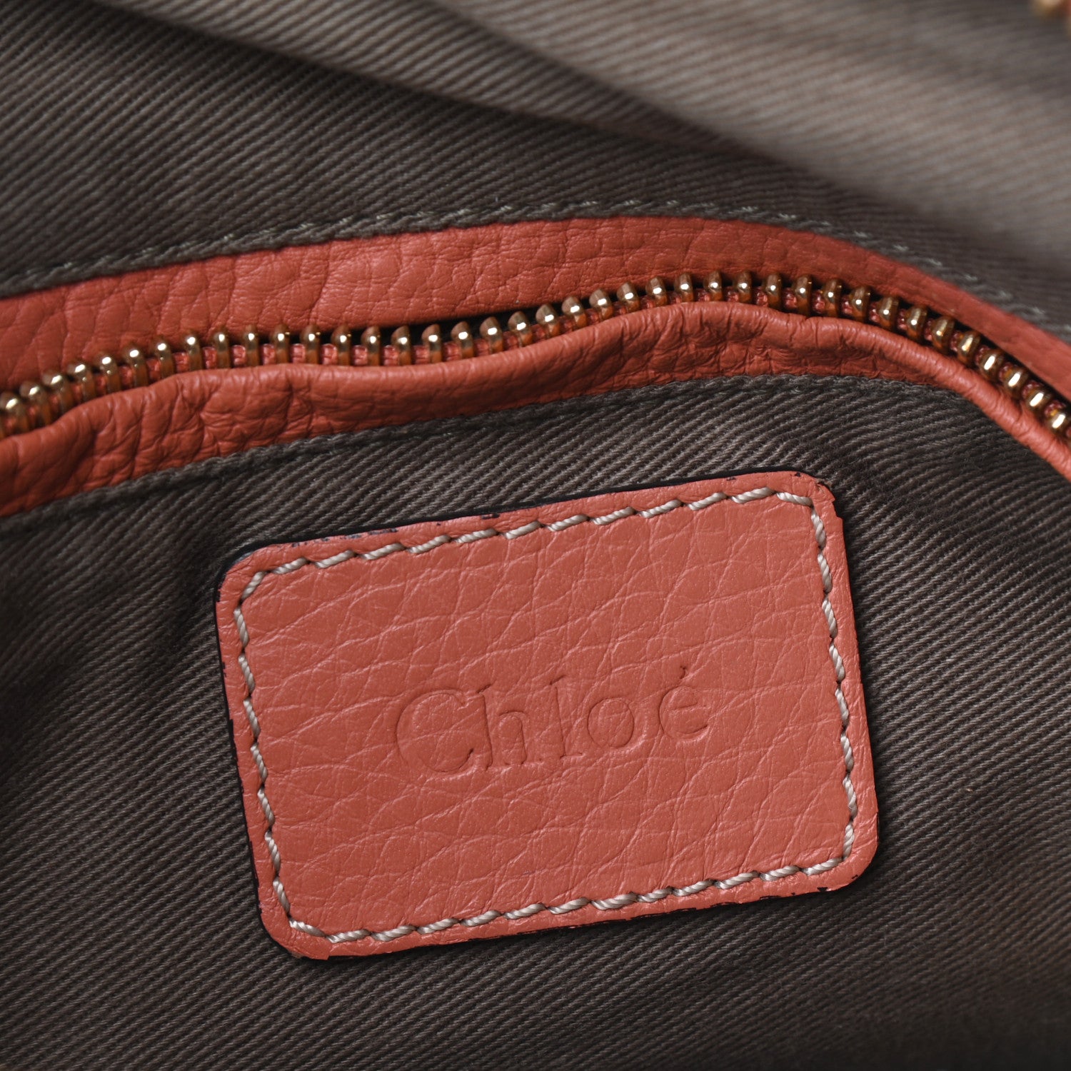 Chloe Calfskin Medium Marcie Satchel Clay 8 of 9