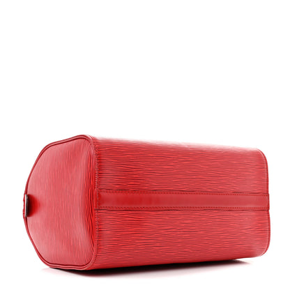 Louis Vuitton Epi Speedy 25 Castillan Red 4 of 11