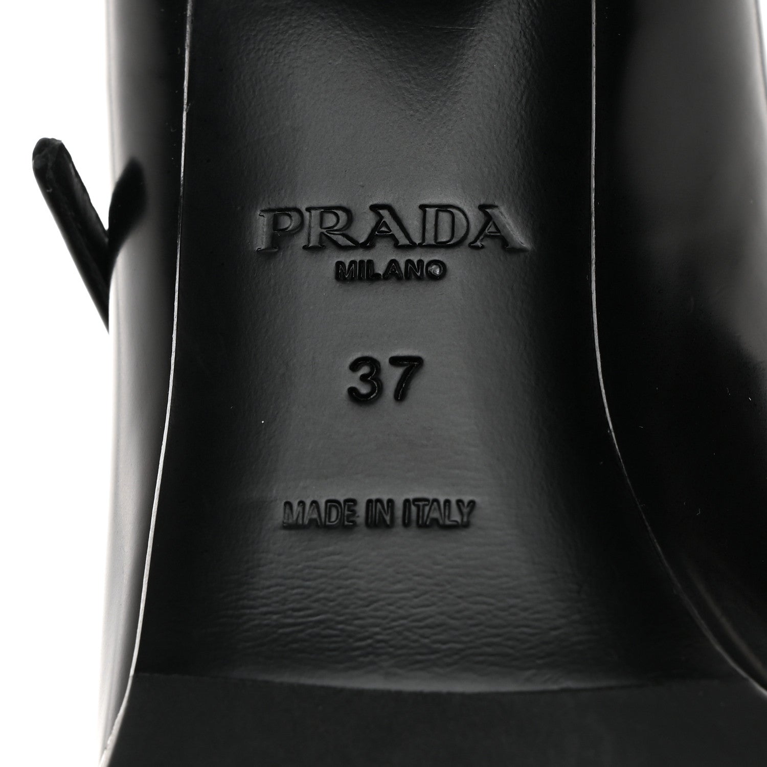 Prada Spazzolato Mary Jane 45mm Pumps 37 Black 6 of 7