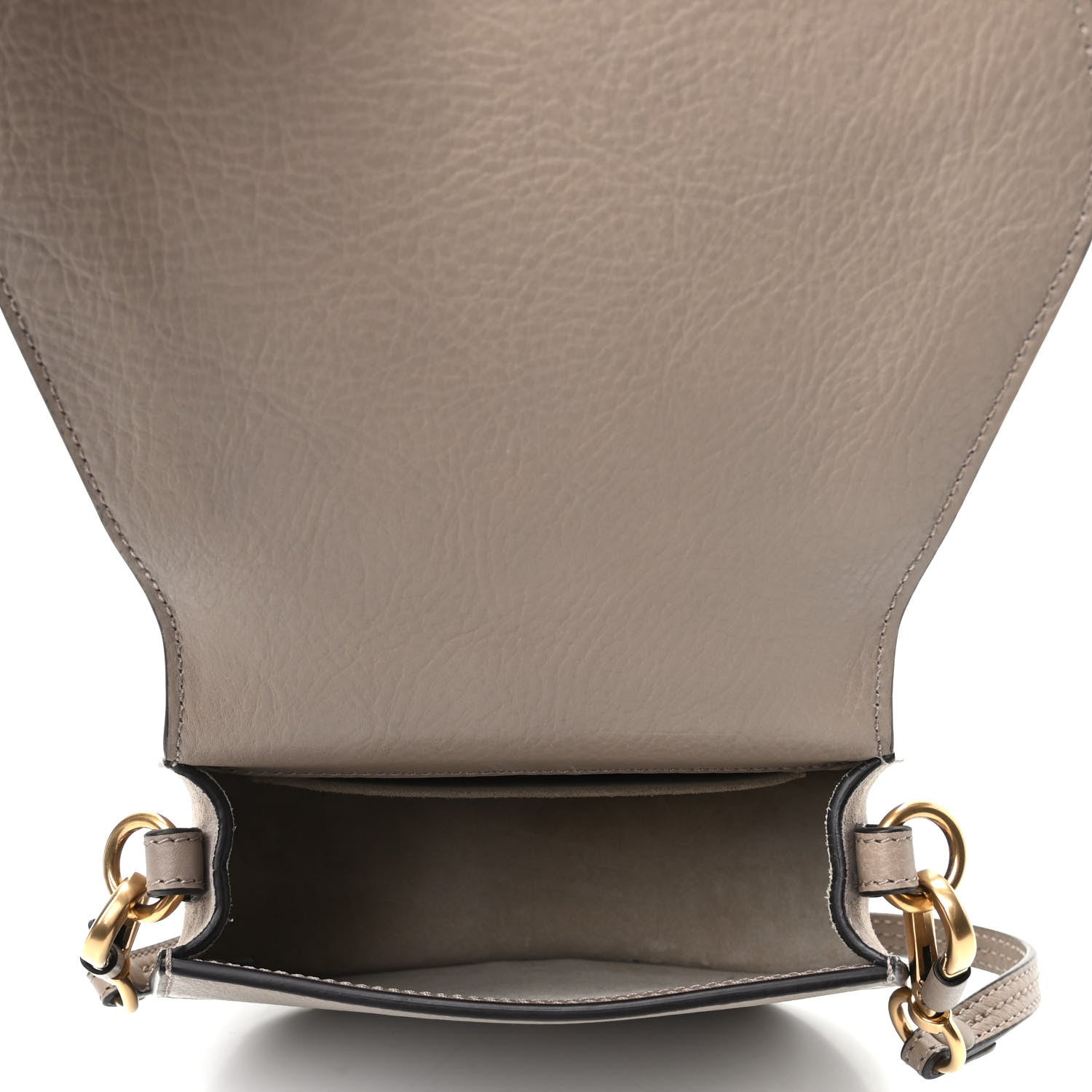 Chloe Calfskin Suede Small Nile Bracelet Bag Motty Grey 5 of 9