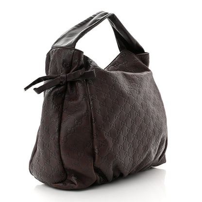 Gucci Guccissima Medium Hysteria Tote Chocolate 2 of 9