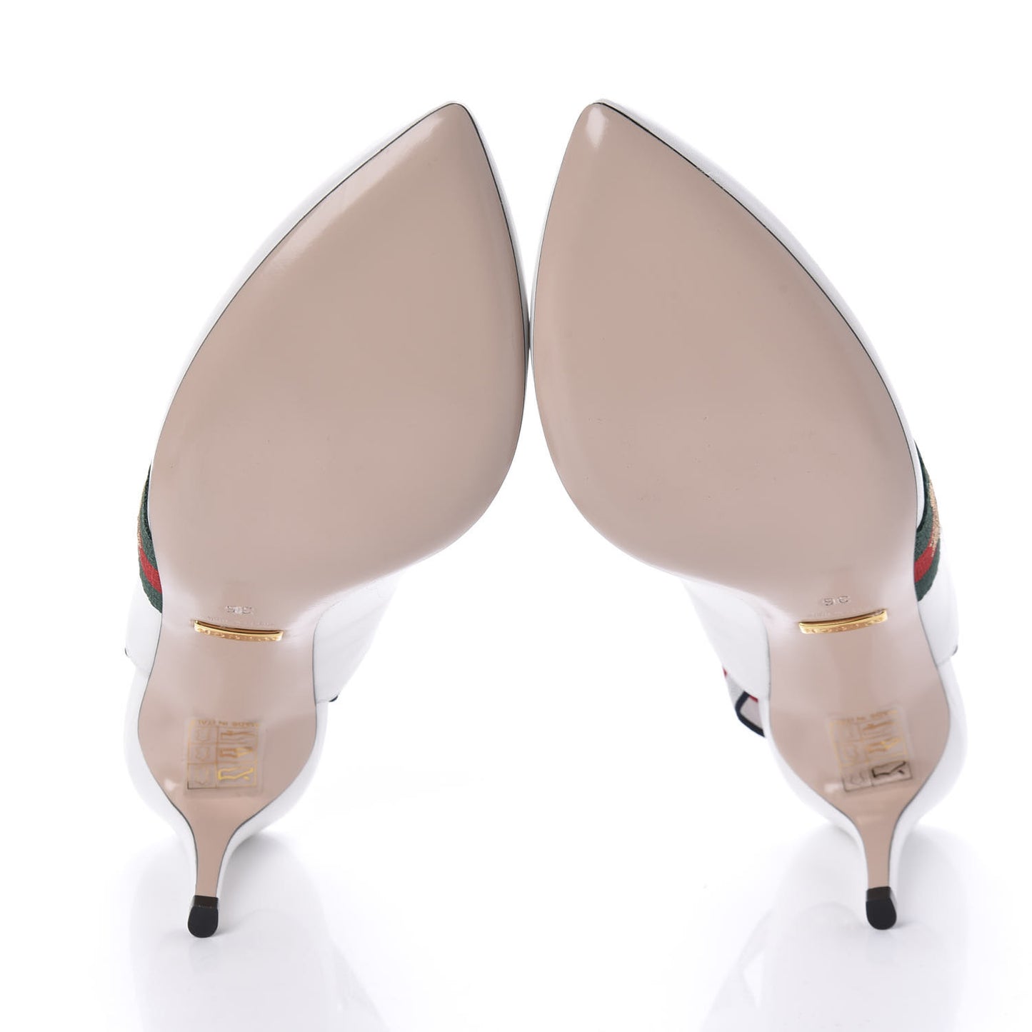 Malaga Kid Web Sylvie Mid Heel Slingback Pumps 36 White