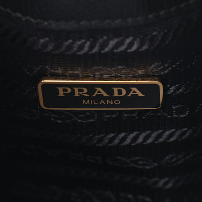 Prada Vitello Daino Drawstring Bucket Black 5 of 7