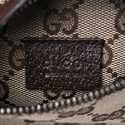 Gucci GG Monogram Double Pocket Belt Bag Dark Brown 5 of 6