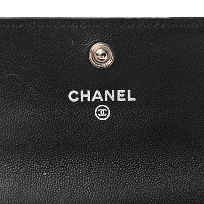 Chanel Lambskin Quilted Flap Card Holder Black 6 of 10