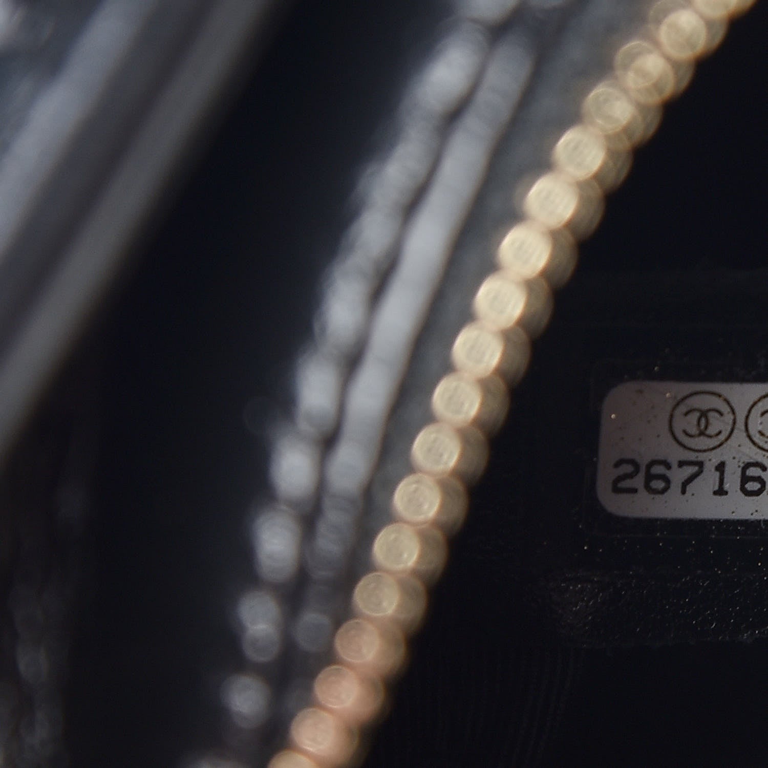 Chanel Sequin Calfskin Small Gabrielle Hobo Black White 7 of 9