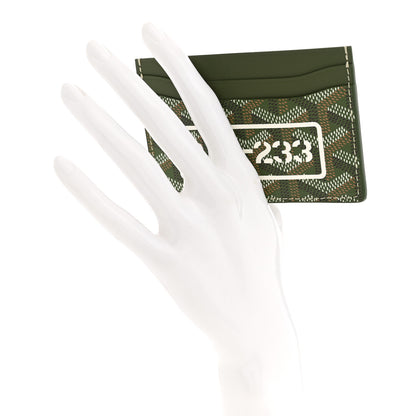 Goyard Goyardine Saint Sulpice Card Holder Khaki 2 of 6