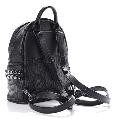MCM Visetos Side Stud X-Mini Stark Bebe Boo Backpack Black 2 of 10