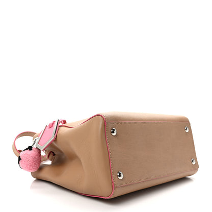 Fendi Vitello Elite Light Bulb Charm Petite 2Jours Tote Cuoio 4 of 10